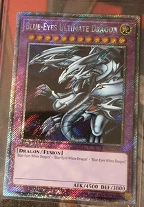 Blue-Eyes Ultimate Dragon RA03-EN178 - Platino Secreto Raro Casi Nuevo Ojos Azules - Imagen 1 de 1