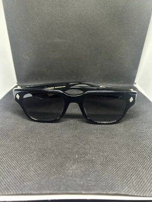 Gafas de sol cromadas corazones givados BK-18KGP ovaladas cruzadas negras Y2K diseñador rapero Foto 1 de 4