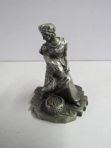 Vintage 1982 Saturday Evening Post Pewter Figurine 1808-1817 GOOSE DOWN TIME - Picture 1 of 5