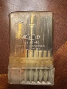 XCELITE Tool Ballpoint Allen Hex Screwdriver Set (99PS-40BP) Made in USA - Picture 1 of 12