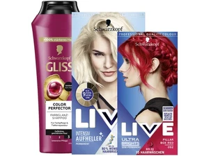 LIVE 092 Pillar Box Red & Aufheller & GLISS Shampoo Color - Bild 1 von 1
