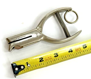 Vintage Stowe Eisenbahn Schaffner Locher "WJ" vernickelt Newark, New Jersey - Bild 1 von 7