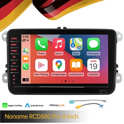 8 inch Autoradio Stereo RCD330 RCD880 Carplay Android Auto Für VW Golf Tiguan CC - Bild 1 von 4