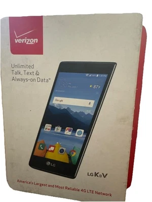 LG K8 V Smartphone Touchscreen Prepaid Verizon Network Black - Image 1 of 4