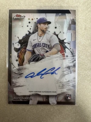 Alec Marsh 2024 Topps Finest Autographs #FA-AM RC Kansas City Royals - Image 1 of 2