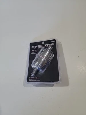 Spectre 5965 In-line fuel filter Fits 3/8" & 5/16" Fuel Hose ***NEW*** - Image 1 of 4