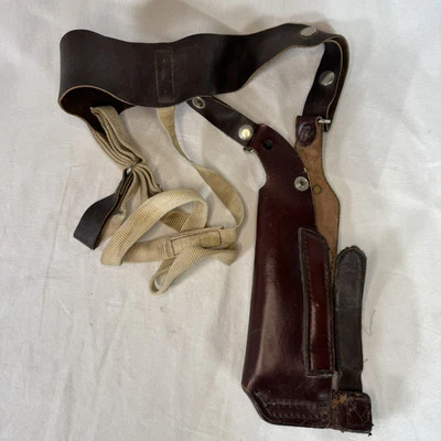 Vintage S&W Smith & Wesson RH Leather Shoulder Holster 43 45 Large Autos ~ READ - Image 1 of 4