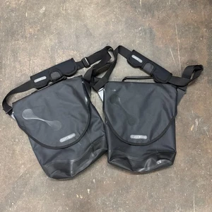 Ortlieb City Biker Commuter Pannier Pair of 2 Black Waterproof (OOP) - Picture 1 of 7