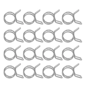 200 pezzi Morsetto per tubi flessibili in metallo: clip a molla in acciaio inox - - Foto 1 di 12