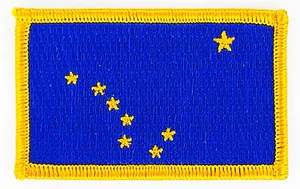 AUFNÄHER Patch FLAGGEN flagge ALASKA USA STAATEN flag Fahne 7x4.5cm - Bild 1 von 1