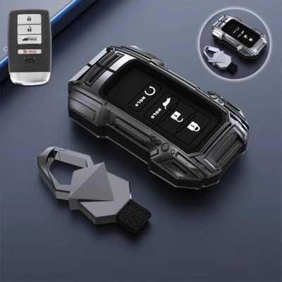 Metal Car Key Fob Case Cover Shell Fit For Acura MDX CDX NSX RDX RLX TLX NSX ILX — 第 1/4 张图片