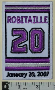 2007 Luc Robitaille Ruhestand Nacht Los Angeles Kings NHL HOCKEY WAPPEN PATCH - Bild 1 von 1