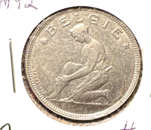 Belgien 1924 2 Francs KM 92 XF - Bild 1 von 2