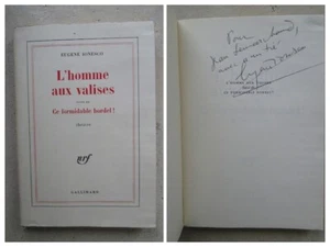 IONESCO : L'HOMME AUX VALISES, Formidable bordel, envoi de IONESCO, ex. ARAGON. - Picture 1 of 12