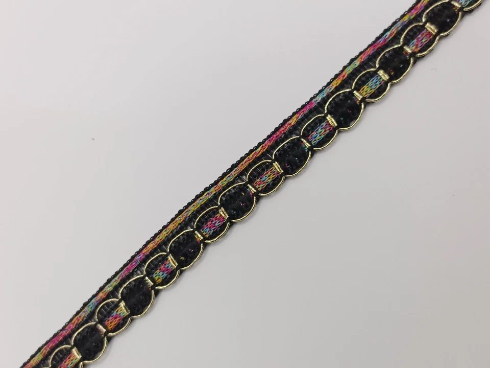 1.10 cm wide Braided Trim - 19 Yards - Edging Border Sew Crafts Jacquard BTU54 - Image 1 of 1