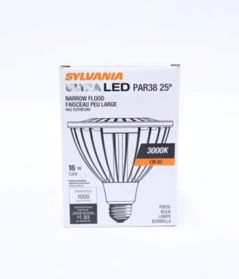 Sylvania PAR38 UltraLED 16W 120V Indoor/Outdoor Bulb LED16PAR38/DIM/830/NFL25 - Image 1 of 4