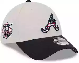 Men's New Era Atlanta Braves Fourth of July Day 39THIRTY Medium/Large M/L Hat - Picture 1 of 1