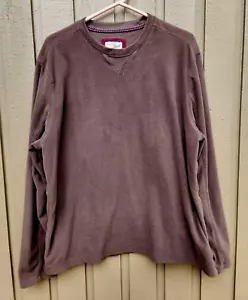 GH Bass Sweatshirt Fleece Pullover Brown Long Sleeve Heritage Men’s Large - Picture 1 of 3