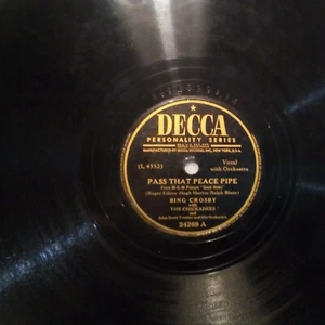 Decca 78 #24269 Bing Crosby - Pass That Peace Pipe / Suspense 1947 DECCA 24269 - Picture 1 of 4