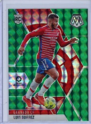 2020  Panini Mosaic La Liga #5 Luis Suarez Green Mosaic RC - Image 1 of 2