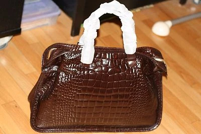 THEYSKENS' THEORY WYOLA CROC КОНЬЯК СУМКА РОЗНИЧНОЙ $1090.00 С ЯРЛЫКАМИ - Изображение 1 из 4