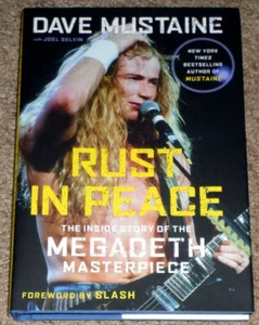 DAVE MUSTAINE signed handsigniert RUST IN PEACE Erstausgabe Hardcover Buch Megadeth - Bild 1 von 3