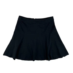 Banana Republic Skater Skirt Women's 2 Black Flare Soft Pleated - Picture 1 of 7