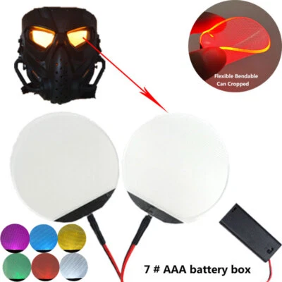 Round Bendable Led Eyes Touch Switch Kits Cosplay Mask Eye Light DIY Accessories - Bild 1 von 4