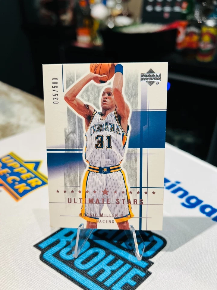 2003-04 Upper Deck Ultimate Collection Stars /500 Reggie Miller #173 HOF SUBSET - Image 1 of 2