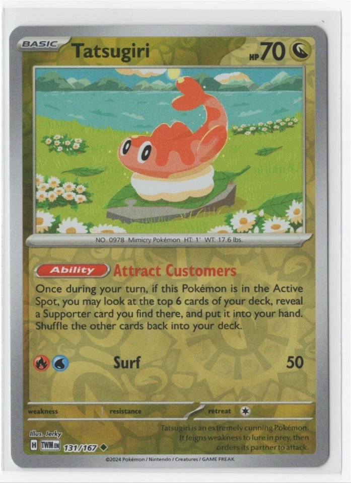 Pokemon Twilight Masquerade 131/167 Tatsugiri Reverse Holo - Image 1 of 1