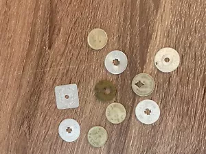 TOKEN SALES TAX COINS IN TRADE GREAT MIX LOT 10 VINTAGE - Picture 1 of 9