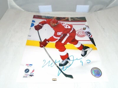 Mike Modano Signed Detroit Red Wings 8x10 Photo Autographed PSA/DNA COA 1B - Image 1 of 4