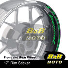 Aa02 17 Inch Rim Sticker Deals Dark Green For Aprilia Tuono V4 1100 Rr 15-21 20
