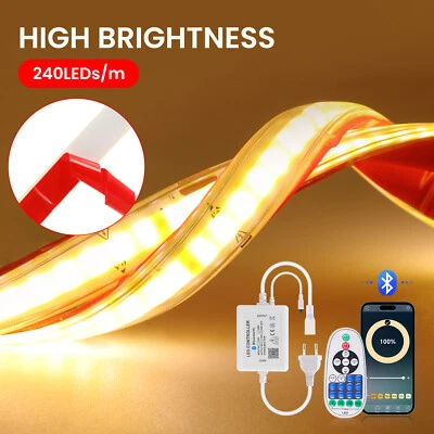 COB Neon LED Streifen 230V Stripe Lichtschlauch Leiste 240LEDs/M Wasserdicht - Bild 1 von 4