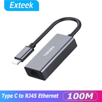 USB-C Type-C to Ethernet RJ45 Network Lan Adapter Cable for Mac OS PC Win10/8/7 - image 1 of 4