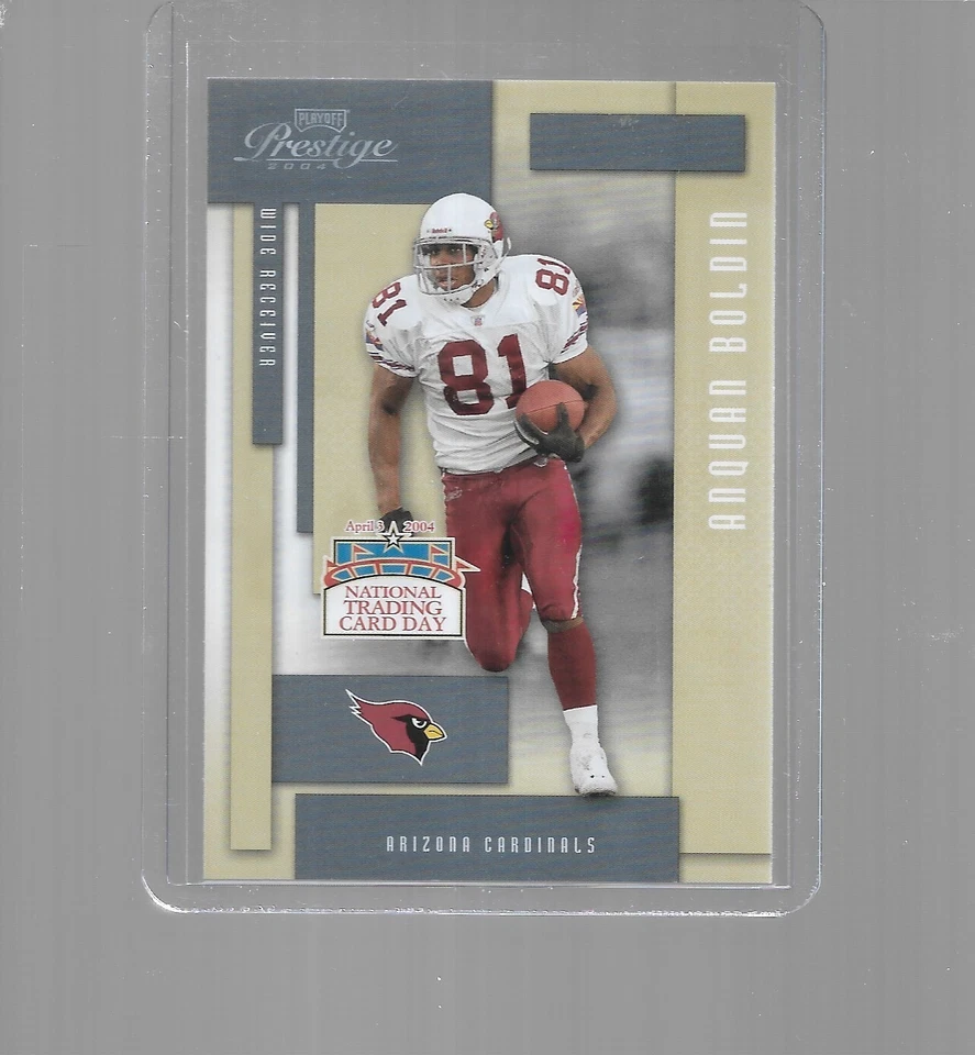 2004 PLAYOFF PRESTIGE FOOTBALL NATIONAL TRADING CARD DAY ANQUAN BOLDIN #DP5 - Image 1 of 1