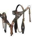 Showman Western Tack Set Headstall Reins and Breast Collar Genuine Leather