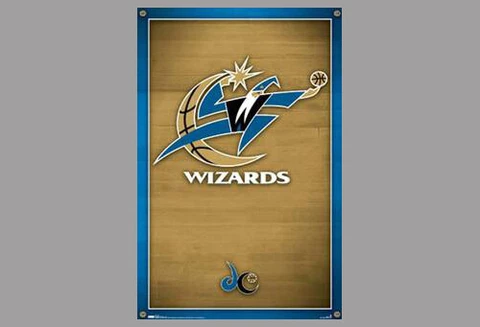 WASHINGTON WIZARDS NBA Basketball Official Team Logo 2007-11 22x34 Wall POSTER Cover