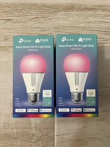 Kasa Smart Light Bulb - LED Multicolor Smart Wi-Fi 1000 Lumens A19 Bundle of 2 - Picture 1 of 6