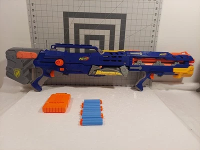 Nerf N-Strike Longshot CS-6 Elite Blue Sniper W/ Forward Gun - Image 1 of 3
