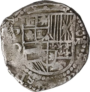 BOLIVIA, Potosí, cob 8 reales, Philip III, assayer Q. - Picture 1 of 3
