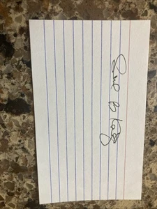 Saul B Katz Signed 3x5 Index Card Former President Of The New York Mets - Picture 1 of 1