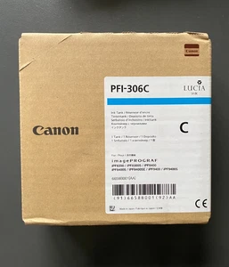 Tinta Canon Original - PFI-306C CIAN / IPF8300 8300S 8400 8400S (IVA INCLUIDO) EN CAJA - Imagen 1 de 2