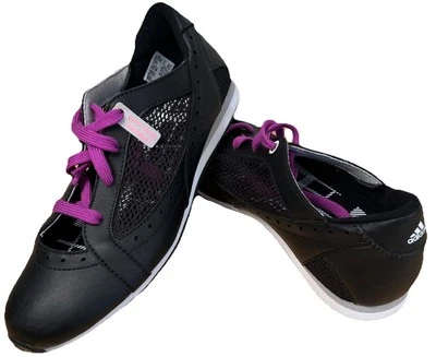 NEW Adidas Driver ClimaCool Golf Shoes Athletic Womens Size 7 Black Purple - Image 1 of 4