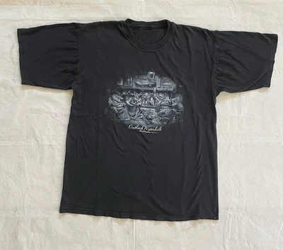 复古 Outback Waterhole 澳大利亚动物沙龙图形 T 恤黑色适合 L — 第 1/4 张图片