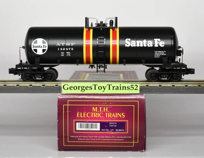 MTH PREMIER 3-RAIL O SC #142473 ATSF SANTA FE SINGLE DOME TANK CAR  20-96016 NIB - Image 1 of 4