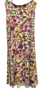 NEW LuLaRoe Large Cream Pink Purple Floral Slinky Maxi Skirt/Strapless Dress - Picture 1 of 7