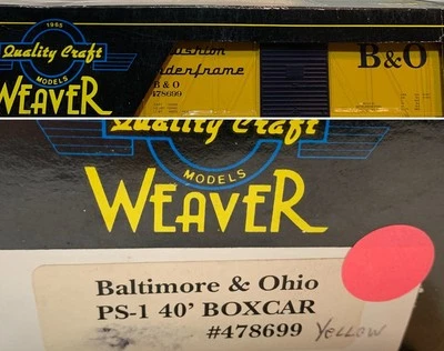 WEAVER 3-RAIL BALTIMORE & OHIO PS-1 40’ BOX CAR! O SCALE FREIGHT B&O - Image 1 of 4