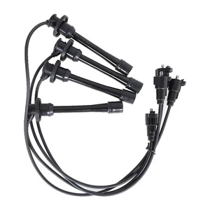 For Toyota Tacoma Pickup 2.4L/2.7L 1996 97-00 Wires Spark Plug Wire Black 4PCS - Picture 1 of 8