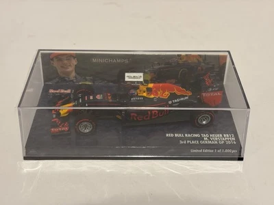 Minichamps F1 1:43 M Verstappen Red Bull Racing RB12 3rd Place German GP 2016 - Image 1 of 4